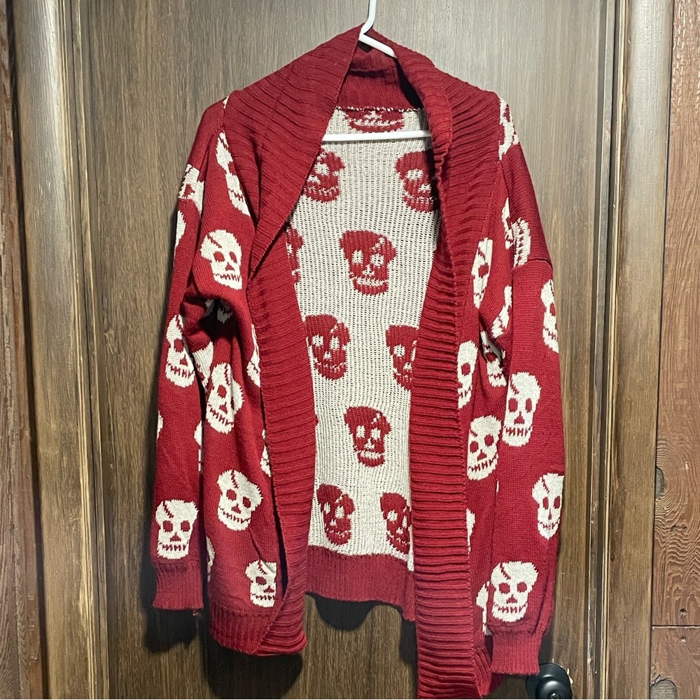 Chunky Skull Cardigan